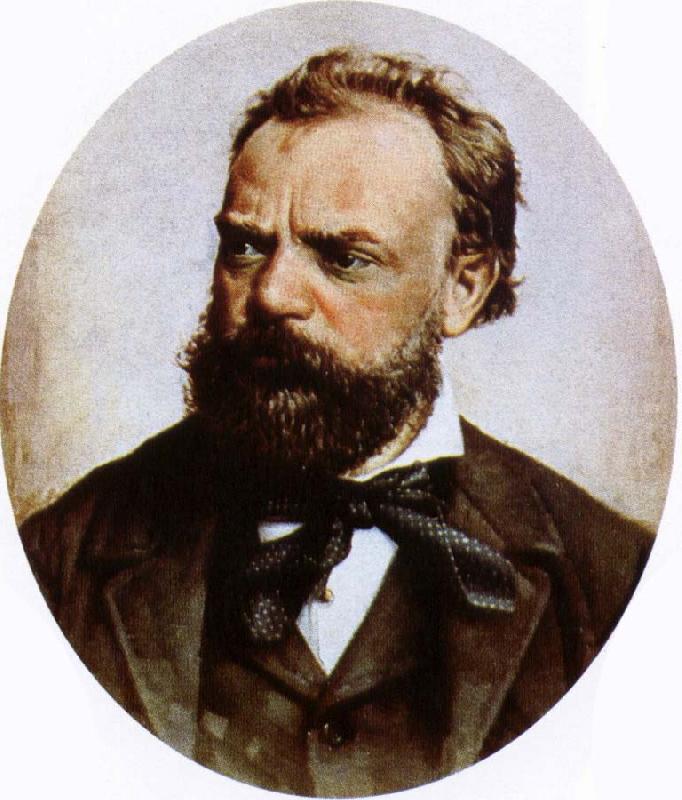johannes brahms antonin dvorak the most famous czech composer of his time oil painting image
